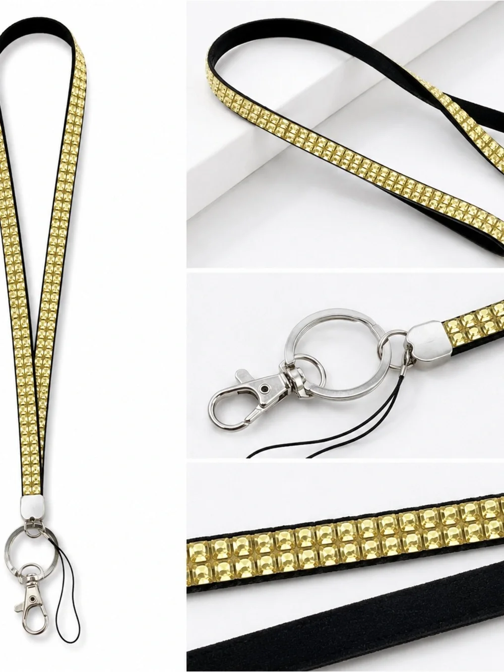 N/A yellow rhinestone